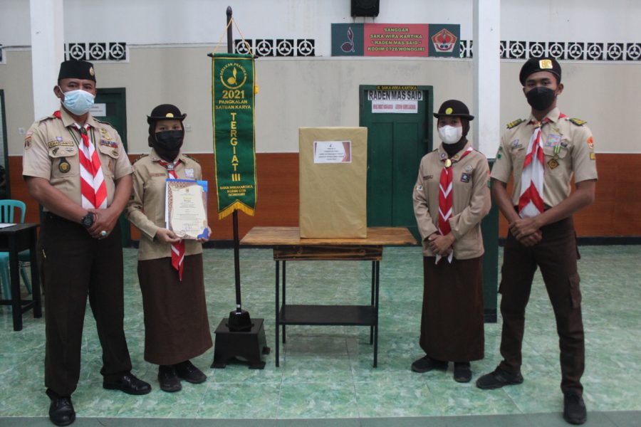 Saka Wira Kartika Kodim Wonogiri Kembali Rebut Juara III Pangkalan Saka Tergiat