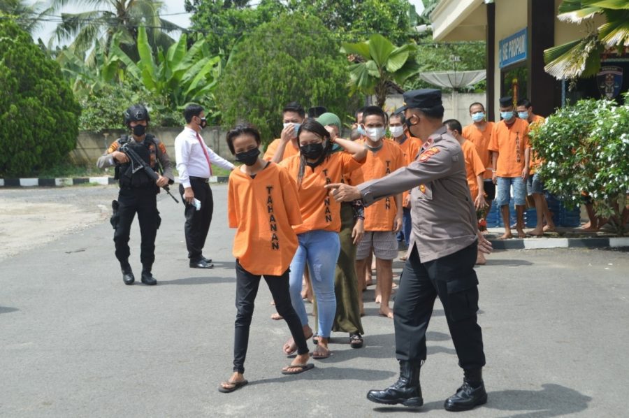 Satresnarkoba Polres Tulang Bawang Tangkap 105 Orang Tersangka