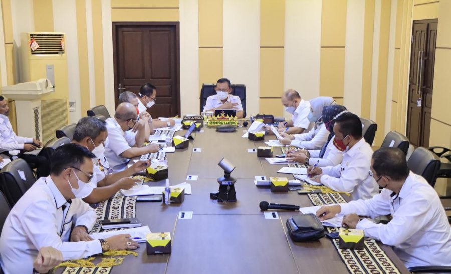 Sekertaris Daerah Provinsi Lampung Pimpin Rapat Persiapan Kerjasama antara Pemprov. Lampung dan Pemprov Bangka Belitung