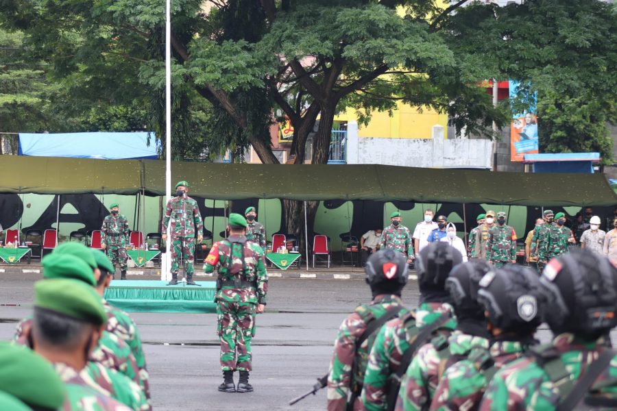 TNI Laksanakan Apel Persiapan Kunker Presiden