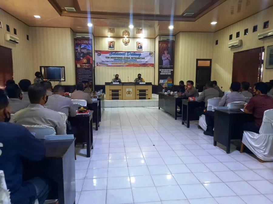 Tim Asistensi ZI Birorena Polda Lampung Kunjungi Polres Lampung Utara