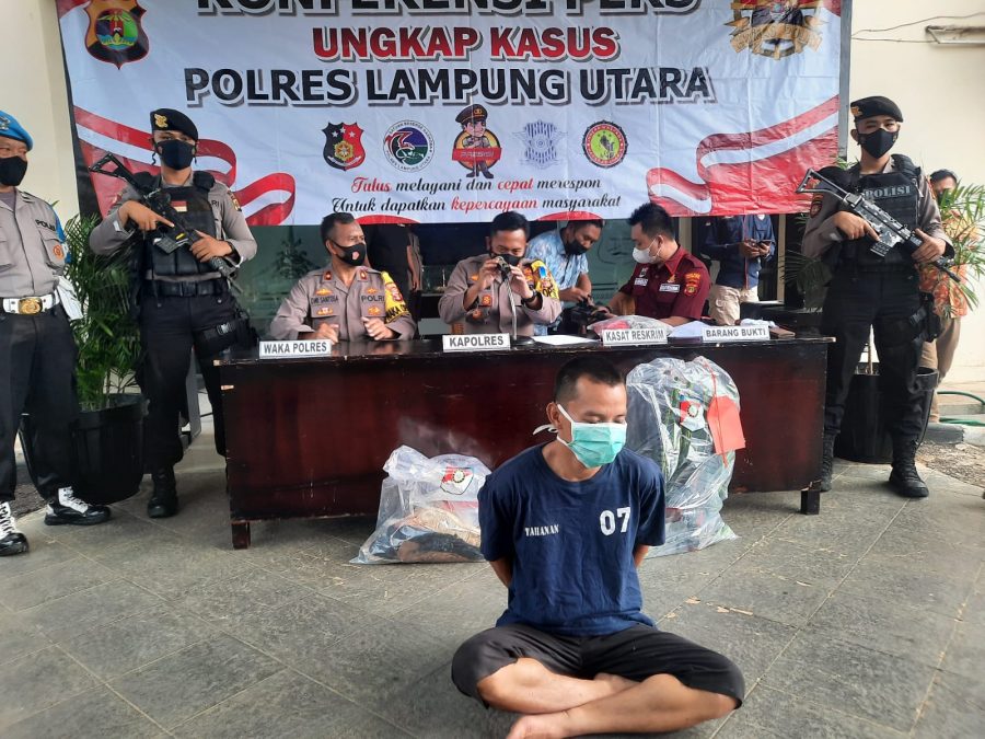 Tim Serigala Utara Polres Lampung Utara pelaku Anirat