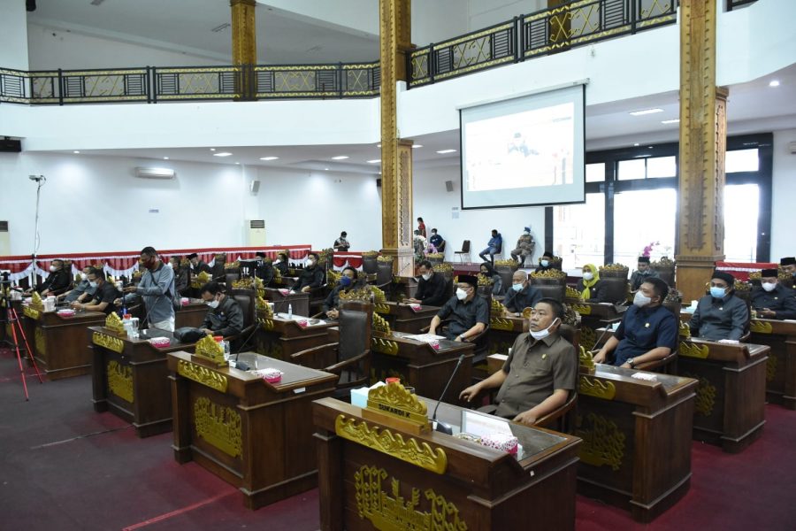 Eksekutif dan legislatif Tubaba duduk bersama membahas Raperda Perubahan APBD 2021.