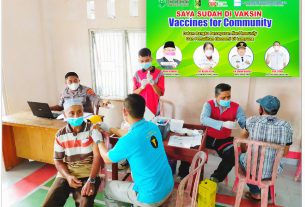 500 Orang Sukadana Ilir, 300 di Metrokibang, Vaksinasi OJK-APINDO di Lampung Timur