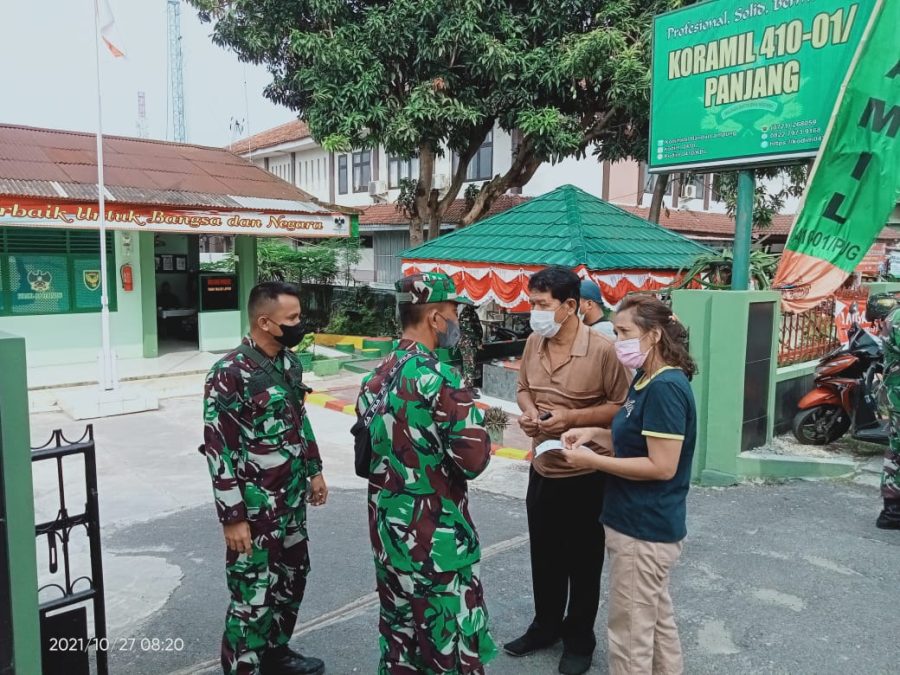 Bantu Pemerintah, Koramil 410-01/Panjang Gelar Vaksinasi Covid-19 Untuk Masyarakat