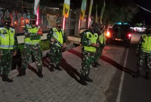 Beri Keamanan dan Kenyamanan Bagi Masyarakat Anggota Kodim 0410/KBL Lakukan Patroli Malam