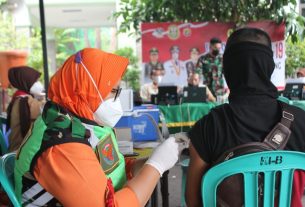 Beri Kemudahan Masyarakat Untuk Suntik Vaksin Covid-19, Kodim 0410/KBL Terus Gelar Serbuan Vaksinasi