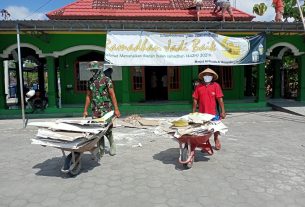 Dengan semangat Gotong Royong, Hari ini Perehaban Masjid Khulafa’ar Rasyidin Dk. Majasto mulai dikerjakan