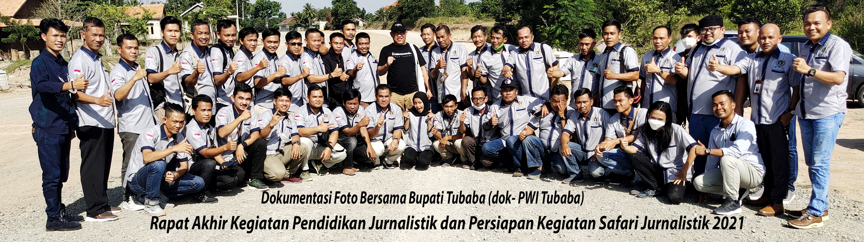 Dokumentasi Foto Bersama Bupati Tubaba (dok- PWI Tubaba)