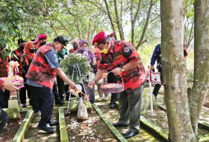 Gubernur Lampung Pimpin Upacara Ziarah HUT Pemuda Pancasila Ke-62