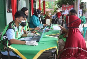 Guna mendukung percepatan Vaksinasi nasional. Komando Distrik Militer 0410 terus menggelar vaksinasi