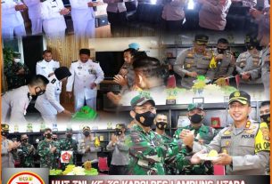 HUT TNI ke-76, Polres Lampung Utara Berikan Kejutan