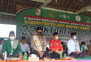 Hadiri Upacara HSN, Kapolres Tubaba Titip Pesan