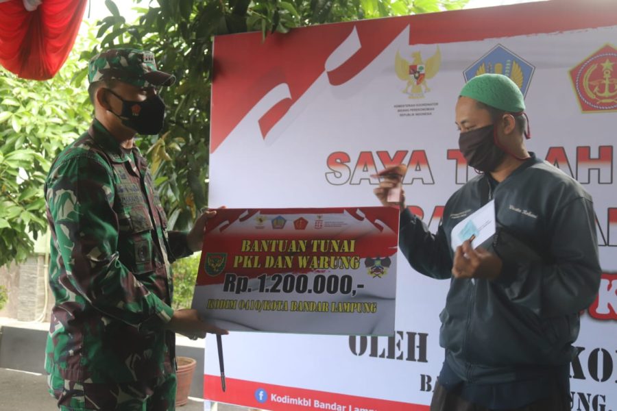 Hari ke Dua Penyaluran BTPKLW Dandim 0410/KBL Targetkan 900 Warga Bisa Terwadahi