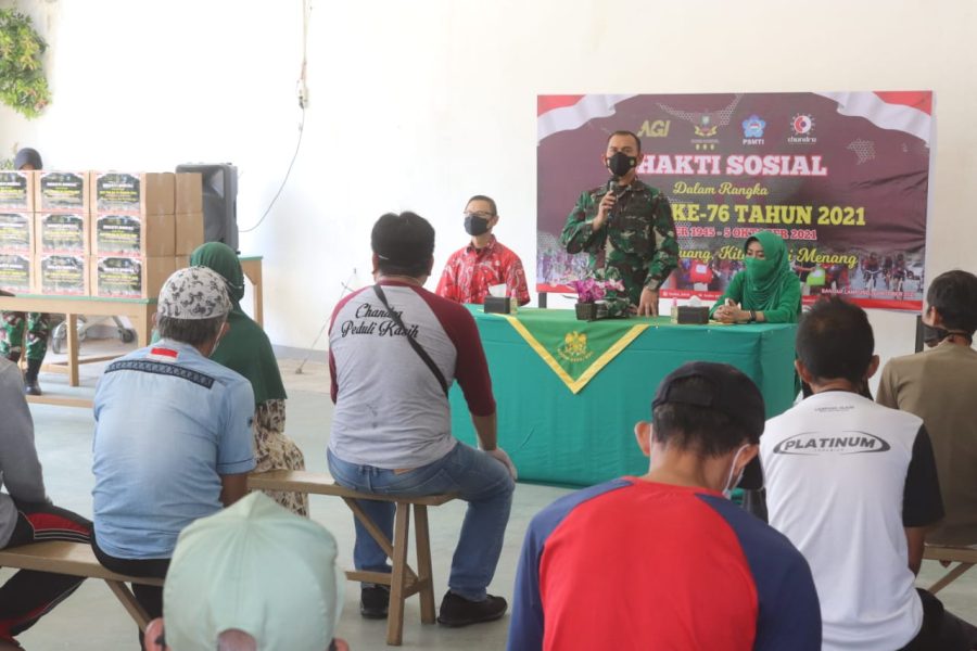 Hut ke-76 TNI: Bhakti Sosial Kodim 0410/KBL