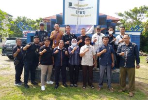 Jaring Aspirasi, Calon Ketua PWI Lampung Juniardi Kunjungi PWI Way Kanan