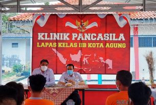 Kalapas Kotaagung Berikan Wasbang Pada WBP di Klinik Pancasila