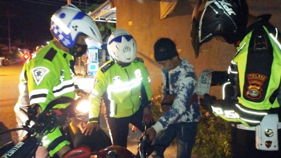 Kapolres Lampung Utara Pimpin Patroli Bermotor