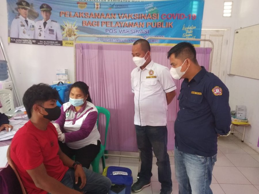 Karang Taruna Way Kanan Baksos Vaksinasi Covid 19