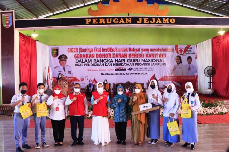 Ketua PMI Provinsi Lampung Gelar Kegiatan Donor Darah Seribu Kantong di Kotabumi