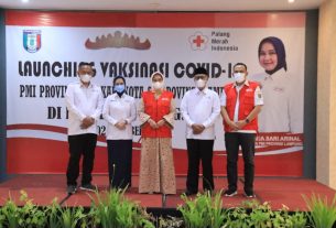 Ketua PMI Provinsi Lampung Launching Vaksinasi Covid-19 di Provinsi Lampung