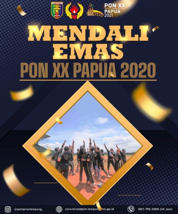 Kolekasi Sementara Medali Lampung Pada PON XX Papua