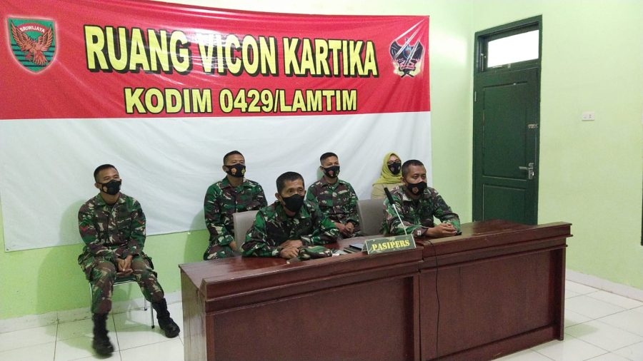 Kodim 0429/Lamtim Ikuti Sosialisasi Penanganan Serangan Jantung Dan Penyakit Lainya Secara Vidcon