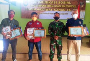Lomba Jurnalistik TMMD ke-111 Kodim Way Kanan, Pewarta Lampungvisual.com Sabet Juara