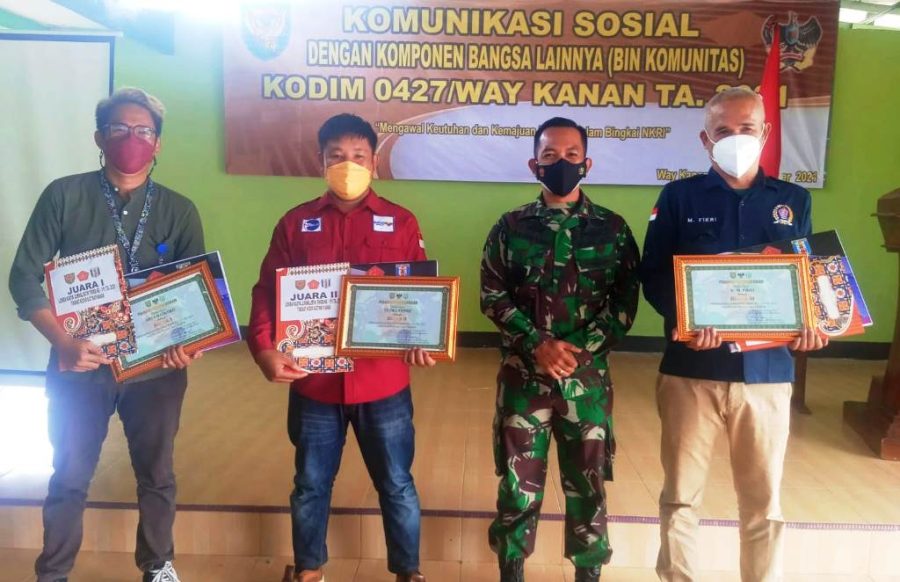 Lomba Jurnalistik TMMD ke-111 Kodim Way Kanan, Pewarta Lampungvisual.com Sabet Juara