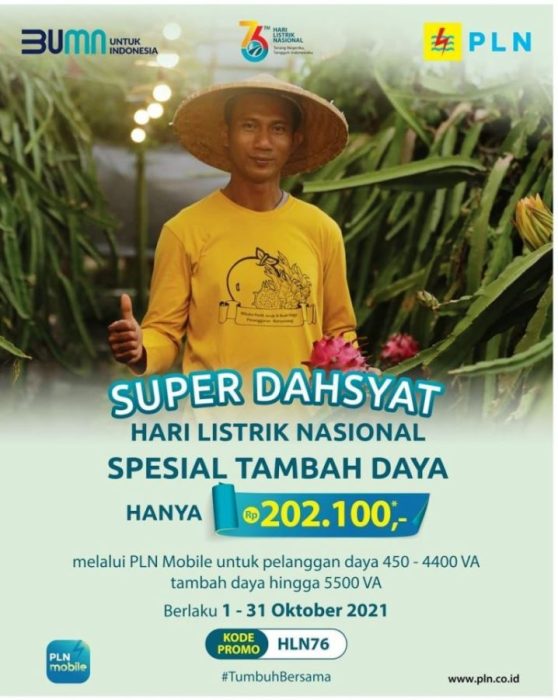 PLN Luncurkan Promo Super Dasyat Tambah Daya