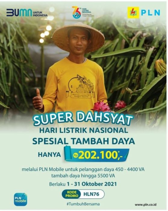 PLN Luncurkan Promo Super Dasyat Tambah Daya