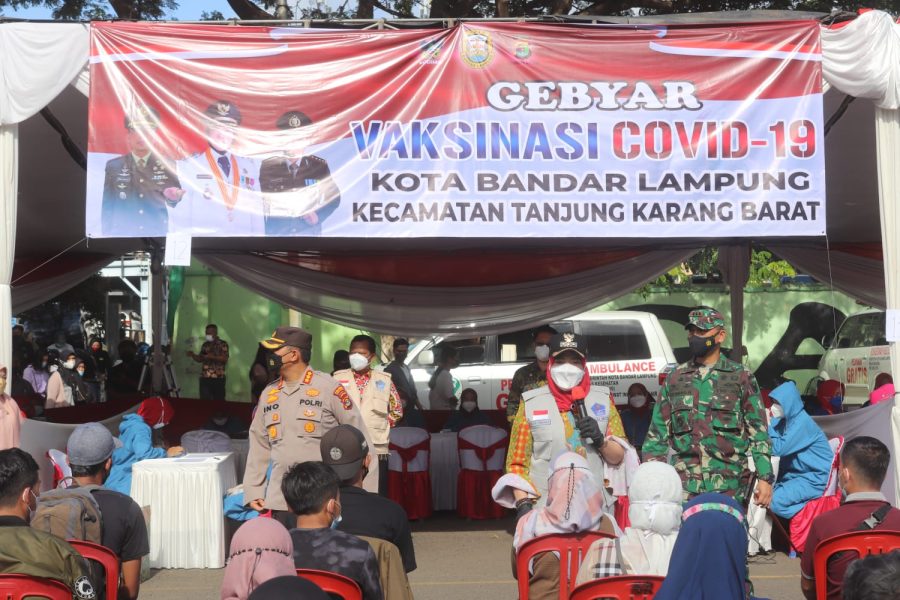 Pemerintah Kota Bandar Lampung menggelar Gebyar Vaksin