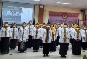 Pengurus Daerah Srikandi TP Sriwijaya Provinsi Lampung Dikukuhkan