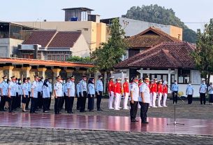 Plt. Kakanwil Kemenkumham Lampung Pimpin Upacara Tabur Bunga