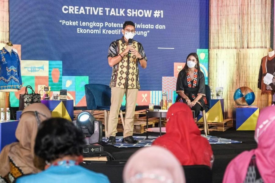 Selain Nur Asia & Frederika Cull, Sandiaga Bawa "Rohali & Rojali" di Pameran Apresiasi Kreasi Indonesia 2021