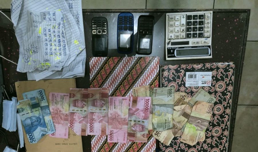 Tekab 308 Polres Tulang Bawang Ungkap Kasus Judi Togel di Pasar Lama Menggala
