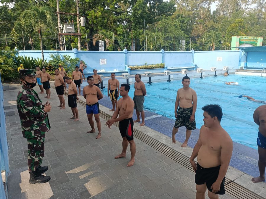 Tes Kesegaran Jasmani Periodik, Kodim Solo Uji Keterampilan Renang Prajurit