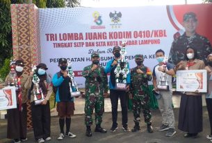 Tri Lomba Juang Kodim 0410/KBL: Binaan Koramil 410-01/Panjang Sabet Juara Umum