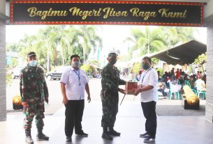 Kolonel Inf Romas Herlandes Terima kunjungan Deputi Branch Manager PT. Indomaret Cabang Lampung