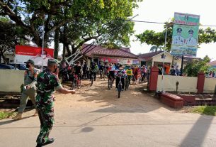 Berikan Rasa Aman dan Nyaman TNI Kawal Wabup Bersepeda