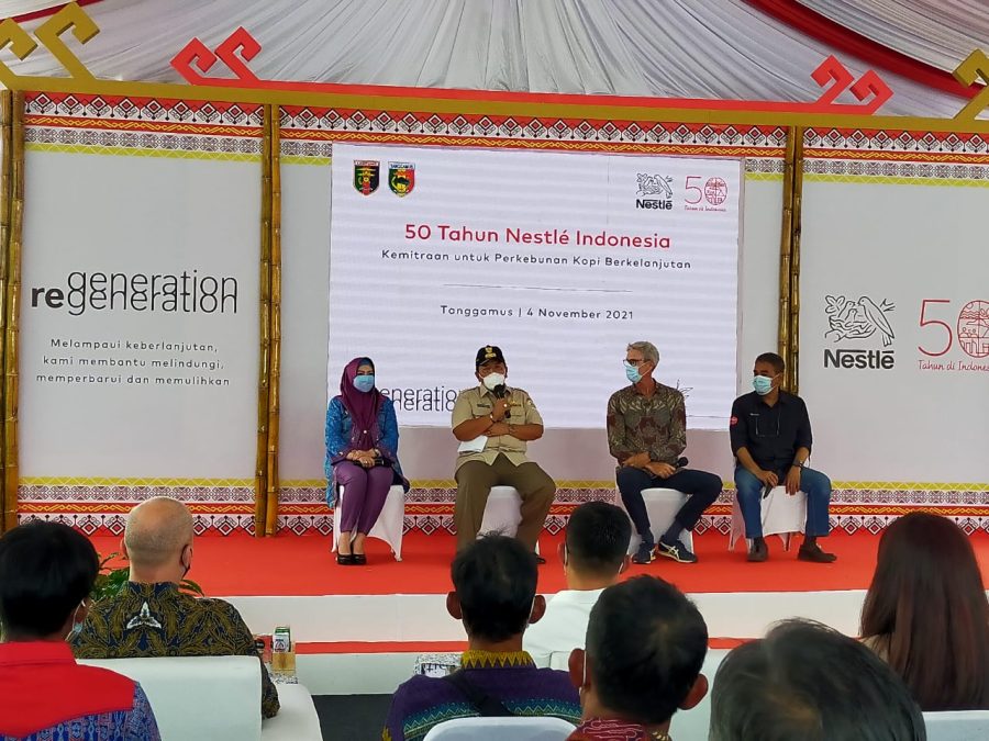 Bupati Tanggamus Dampingi Gubernur Menghadiri Perayaan 50 Tahun Kemitraan PT. Nestle Indonesia