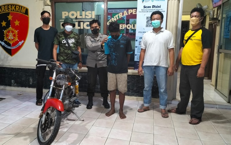 Dalam Waktu 4 Jam, Polsek Banjar Agung Berhasil Menangkap Pelaku Curanmor