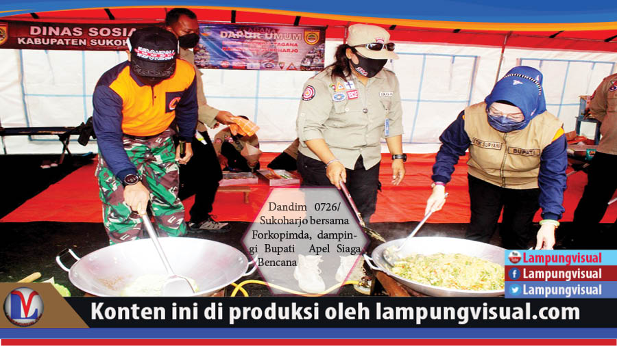 Dandim 0726/Sukoharjo bersama Forkopimda, dampingi Bupati Apel Siaga Bencana