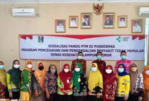 Dinkes Lampung Timur Sosialisasikan PTM