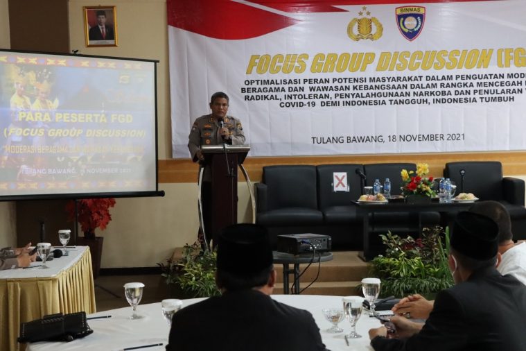 Ditbinmas Polda Lampung Gelar FGD di Tulang Bawang
