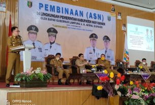 Gubernur Arinal Lakukan Pembinaan ASN Di Lingkungan Pemkab Way Kanan