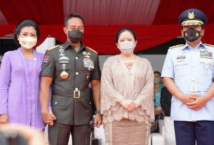 Hadiri Sertijab Panglima TNI, Puan Titip Pesan Khusus