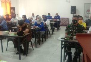 Plh Pasi Intel Kodim 0410/KBL Hadiri pembukaan Rapat Koordinasi persiapan Pra-Tahapan Pemilu & Pemilihan serentak tahun 2024