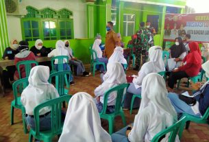 Koramil 410-06/Kedaton Kembali Menggelar Vaksinasi Untuk Warga dan Pelajar Wilayah Binaan