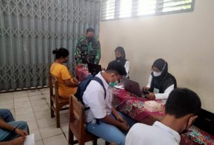 Koramil 410-01/Panjang Kembali Sidak SMK di Kecamatan Panjang